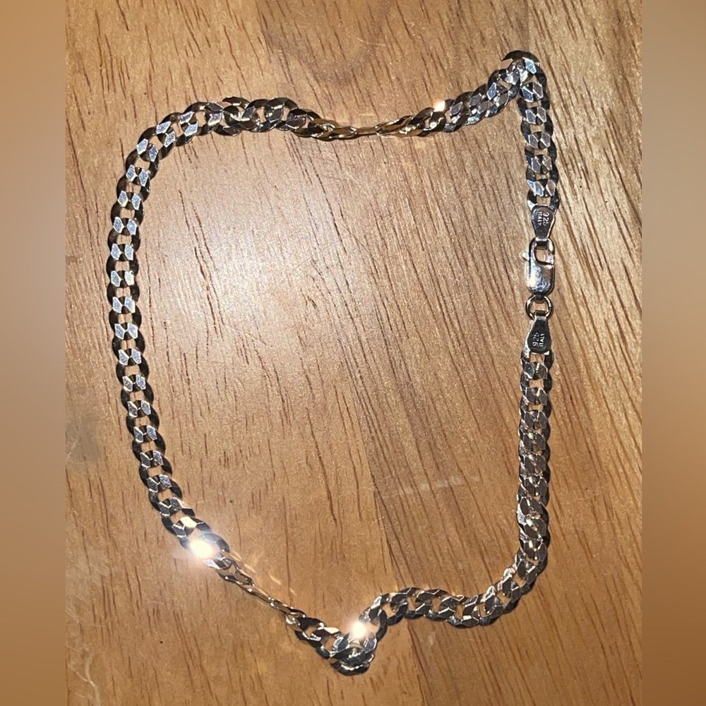 925 Italy Silver Anklet - image 1